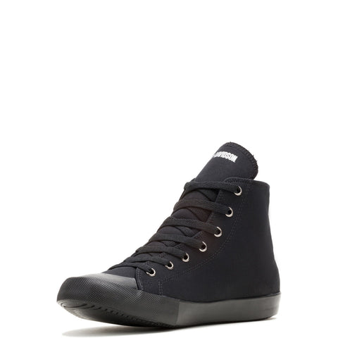 Harley-Davidson Nathan Chrome High Top Mens Black Lifestyle Sneakers Shoes