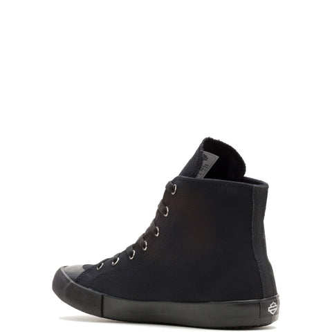 Harley-Davidson Nathan Chrome High Top Mens Black Lifestyle Sneakers Shoes