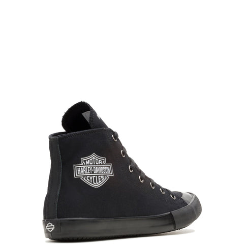 Harley-Davidson Nathan Chrome High Top Mens Black Lifestyle Sneakers Shoes