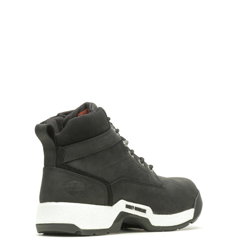 Harley-Davidson Dowden Composite Toe D93833 Mens Black Nubuck Work Boots