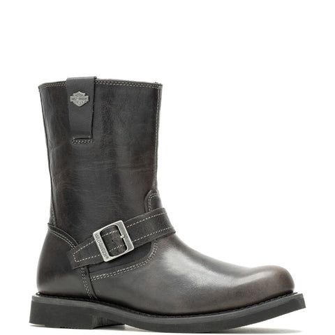 Harley-Davidson Dallam 8" Engineer D93849 Mens Gray Leather Motorcycle Boots