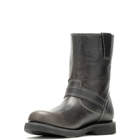 Harley-Davidson Dallam 8" Engineer D93849 Mens Gray Leather Motorcycle Boots
