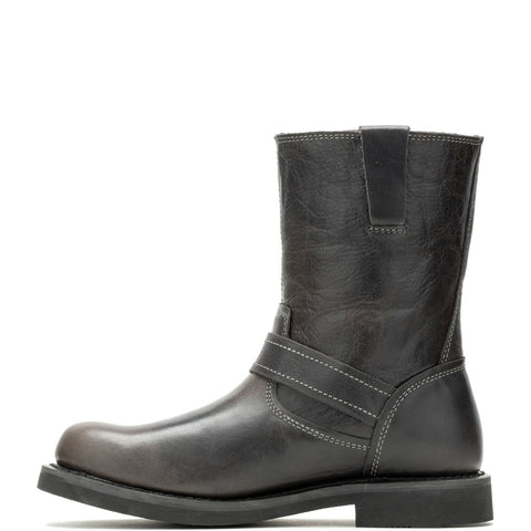 Harley-Davidson Dallam 8" Engineer D93849 Mens Gray Leather Motorcycle Boots