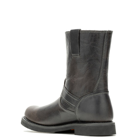 Harley-Davidson Dallam 8" Engineer D93849 Mens Gray Leather Motorcycle Boots