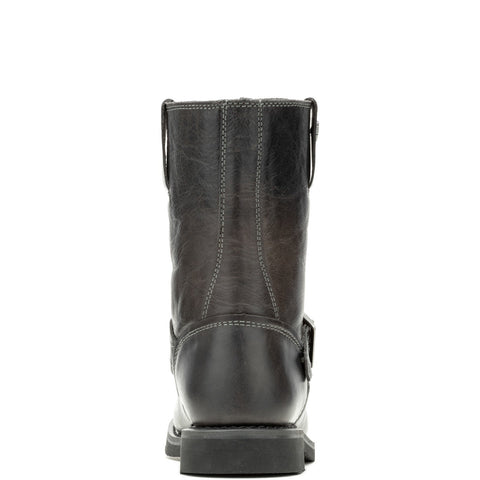 Harley-Davidson Dallam 8" Engineer D93849 Mens Gray Leather Motorcycle Boots