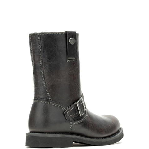 Harley-Davidson Dallam 8" Engineer D93849 Mens Gray Leather Motorcycle Boots