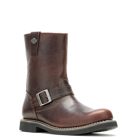 Harley-Davidson Dallam 8" Engineer D93850 Mens Brown Motorcycle Boots