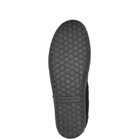 Harley-Davidson Cosgrove Flame D93857 Mens Black Suede Slippers Clogs Shoes