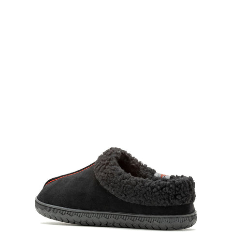 Harley-Davidson Cosgrove Flame D93857 Mens Black Suede Slippers Clogs Shoes