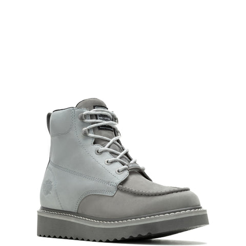 Harley-Davidson Beau D93858 Mens Gray Leather Zipper Motorcycle Boots