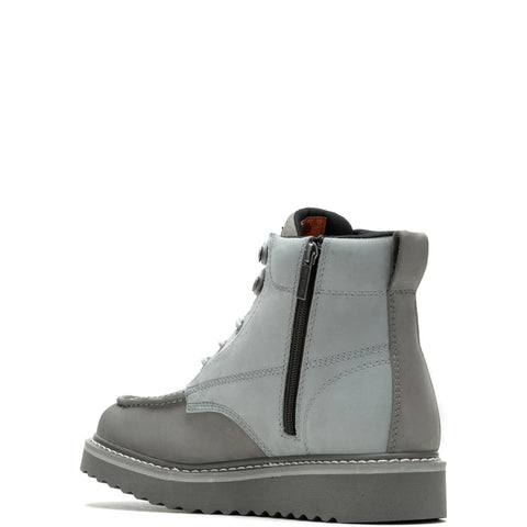 Harley-Davidson Beau D93858 Mens Gray Leather Zipper Motorcycle Boots