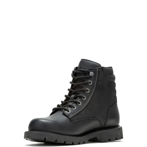 Harley-Davidson Clarkson D93862 Mens Black Leather Lace Up Motorcycle Boots