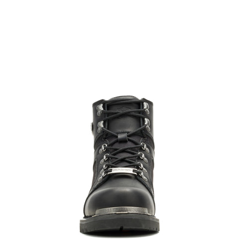 Harley-Davidson Edgefield D93885 Mens Black Leather Motorcycle Boots