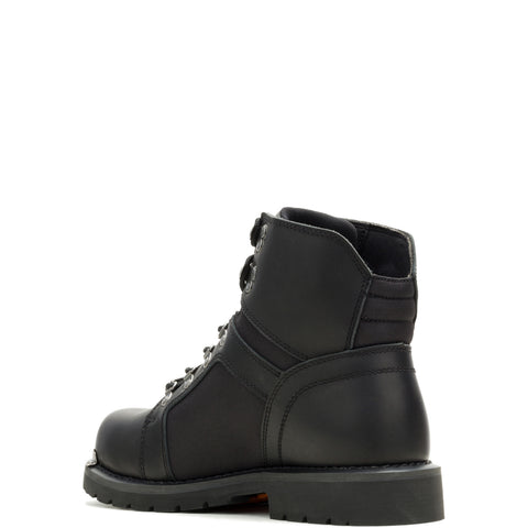 Harley-Davidson Edgefield D93885 Mens Black Leather Motorcycle Boots