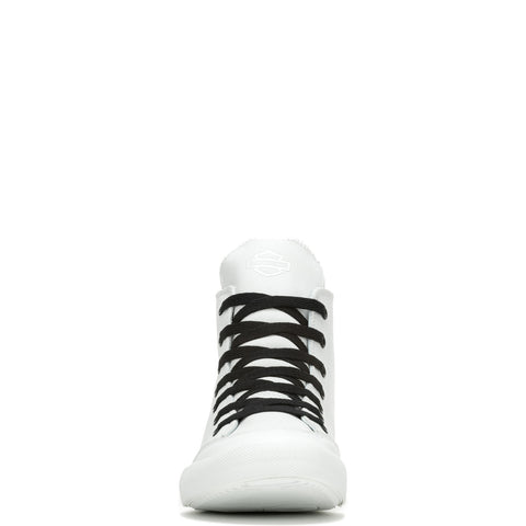 Harley-Davidson Nathan D93901 Mens White Leather Lifestyle Sneakers Shoes