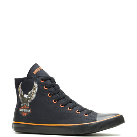 Harley-Davidson Nathan Eagle 4.25 Inch Mens Black Lifestyle Sneakers Shoes