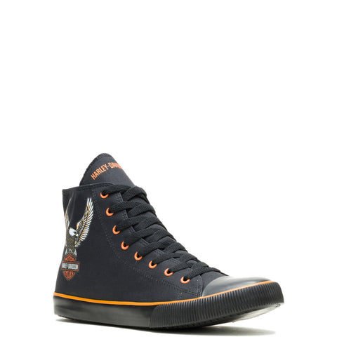 Harley-Davidson Nathan Eagle 4.25 Inch Mens Black Lifestyle Sneakers Shoes