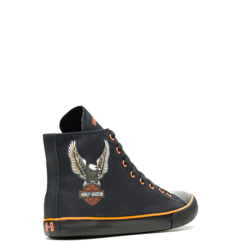 Harley-Davidson Nathan Eagle 4.25 Inch Mens Black Lifestyle Sneakers Shoes