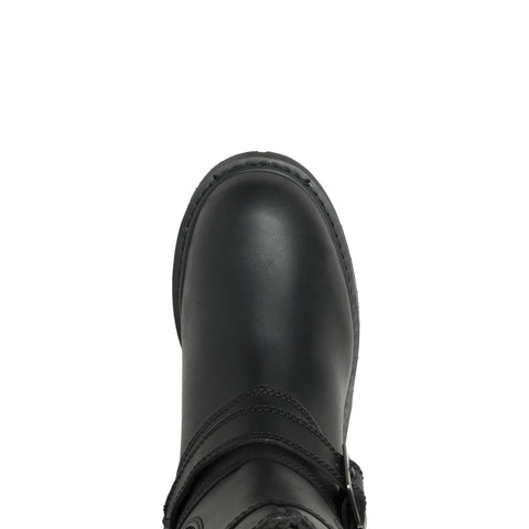 Harley-Davidson Booker 10" Strap D95194 Mens Black Leather Motorcycle Boots