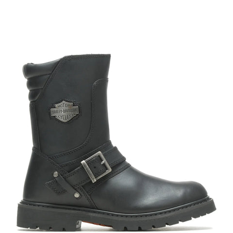 Harley-Davidson Booker 10" Strap D95194 Mens Black Leather Motorcycle Boots