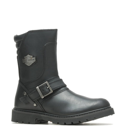 Harley-Davidson Booker 10" Strap D95194 Mens Black Leather Motorcycle Boots