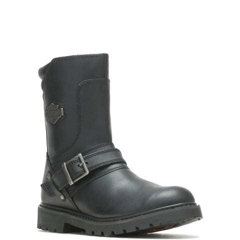 Harley-Davidson Booker 10" Strap D95194 Mens Black Leather Motorcycle Boots