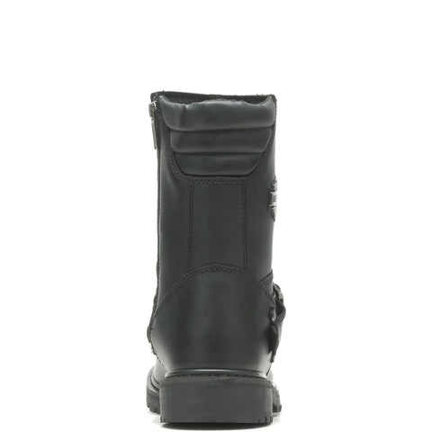 Harley-Davidson Booker 10" Strap D95194 Mens Black Leather Motorcycle Boots