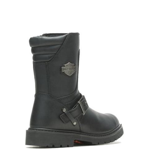Harley-Davidson Booker 10" Strap D95194 Mens Black Leather Motorcycle Boots