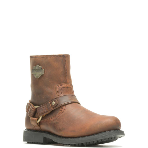 Harley-Davidson Scout 8" Harness D95263 Mens Brown Leather Motorcycle Boots