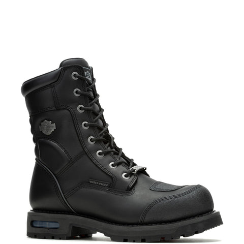 Harley-Davidson Richfield  10" WP Lace DE D96121 Mens Black Motorcycle Boots