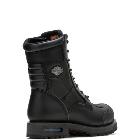 Harley-Davidson Richfield  10" WP Lace DE D96121 Mens Black Motorcycle Boots