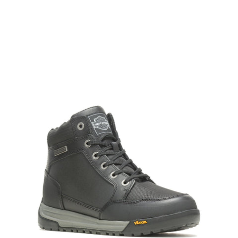 Harley-Davidson Gillham D96252 Mens Black Leather Motorcycle Boots