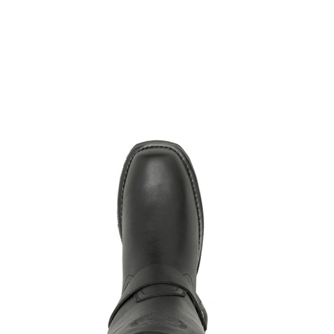 Harley-Davidson Hustin Skull D96294 Mens Black Leather Motorcycle Boots