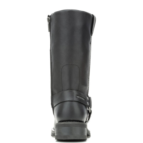 Harley-Davidson Hustin Skull D96294 Mens Black Leather Motorcycle Boots