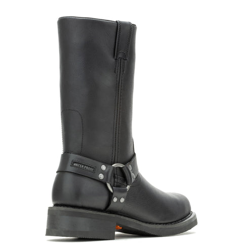 Harley-Davidson Hustin Skull D96294 Mens Black Leather Motorcycle Boots