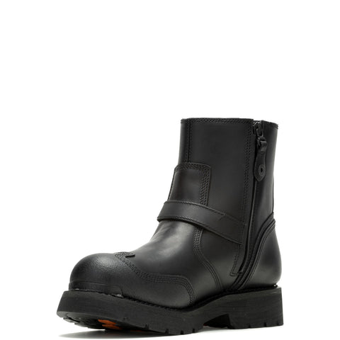 Harley-Davidson Hadan 6" D96296 Mens Black Leather Lace Up Motorcycle Boots