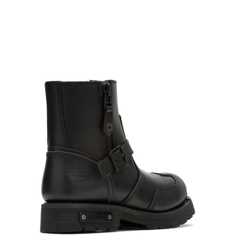 Harley-Davidson Hadan 6" D96296 Mens Black Leather Lace Up Motorcycle Boots