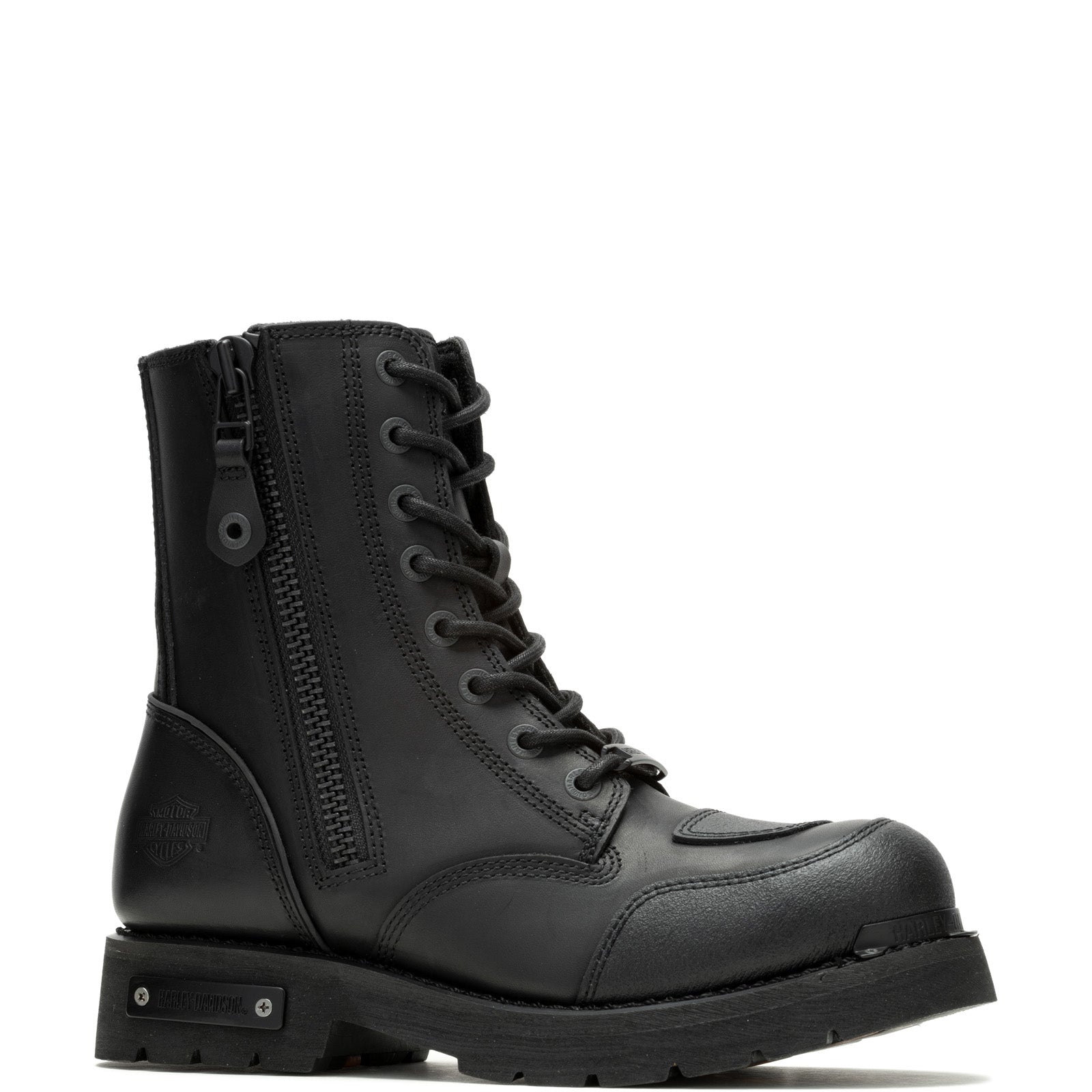 Harley Davidson Men’s 7 Black Leather Lace Up Boots Motorcycle Combat HARLEY-DAVIDSON Vintage Lace Up Eagle Biker Moto Motorcycle  main image 4