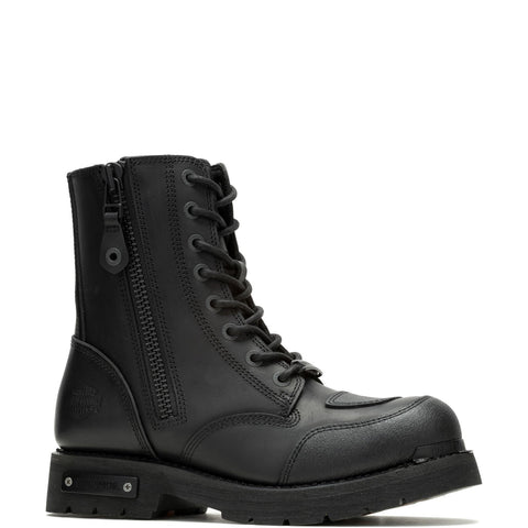 Harley-Davidson Hadan 7" D96297 Mens Black Leather Lace Up Motorcycle Boots