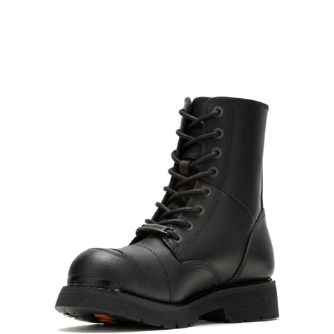 Harley-Davidson Hadan 7" D96297 Mens Black Leather Lace Up Motorcycle Boots