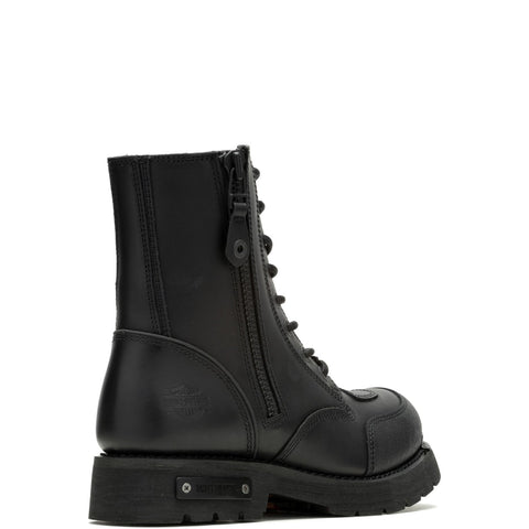 Harley-Davidson Hadan 7" D96297 Mens Black Leather Lace Up Motorcycle Boots