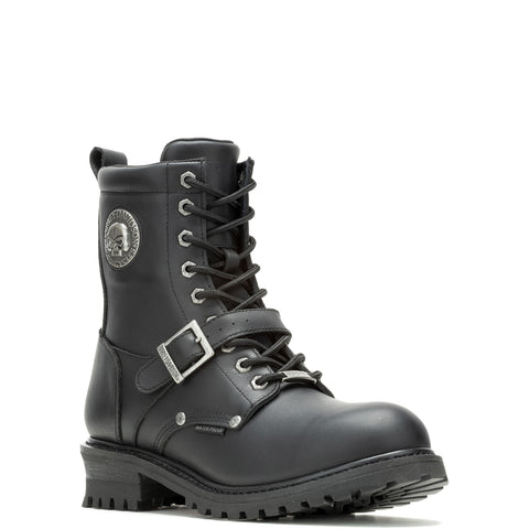 Harley-Davidson Faded Glory Skull D96299 Mens Black Motorcycle Boots