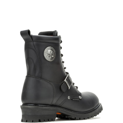 Harley-Davidson Faded Glory Skull D96299 Mens Black Motorcycle Boots