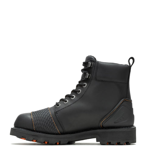 Harley-Davidson Shrader D96311 Mens Black Leather Lace Up Motorcycle Boots