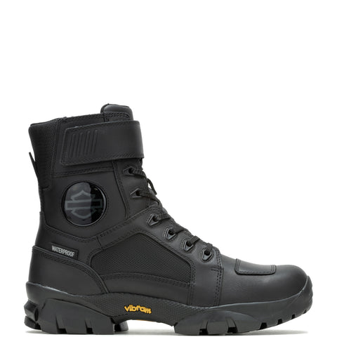 Harley-Davidson Maxson D96312 Mens Black Leather Lace Up Motorcycle Boots