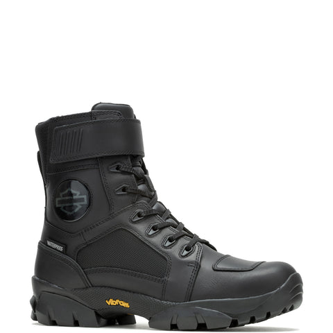 Harley-Davidson Maxson D96312 Mens Black Leather Lace Up Motorcycle Boots