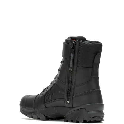 Harley-Davidson Maxson D96312 Mens Black Leather Lace Up Motorcycle Boots