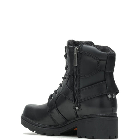 Harley-Davidson Jocelyn 6" Lace Up D83775 Womens Black Motorcycle Boots
