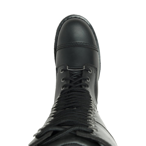 Harley-Davidson Beechwood 16" Lace Cap Toe Womens Black Motorcycle Boots