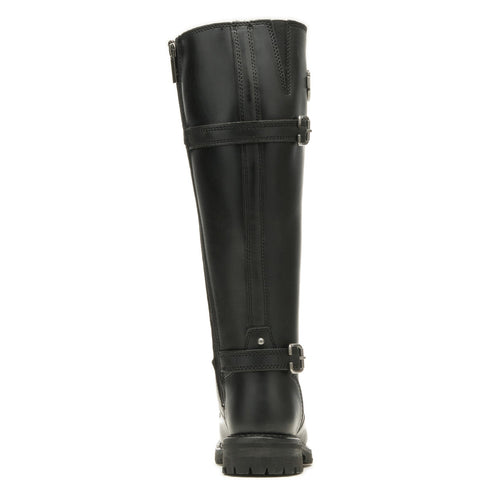 Harley-Davidson Beechwood 16" Lace Cap Toe Womens Black Motorcycle Boots